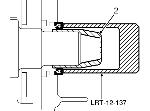 Using a lint free cloth, throughly clean oil seal recess in oil pump and running surface o