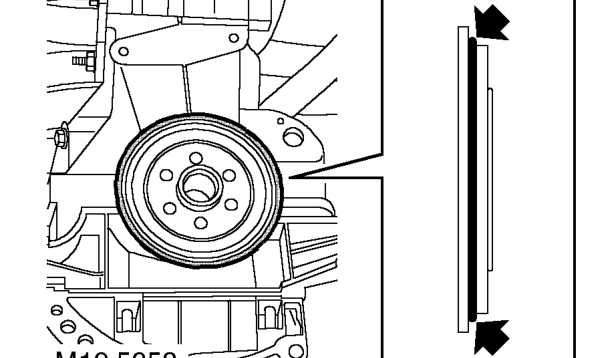 Crankshaft rear oil seal - ’k’series – Remove all traces of oil and sealant from cylinder block, oil seal recess and running surf