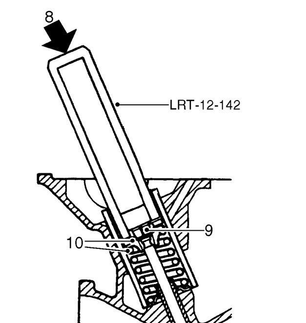 Valve stem oil seal - engine set – Remove hydraulic tappet from each valve.