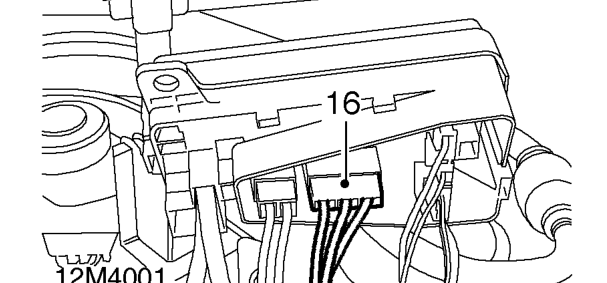 Remove battery carrier. See ELECTRICAL, Repairs.