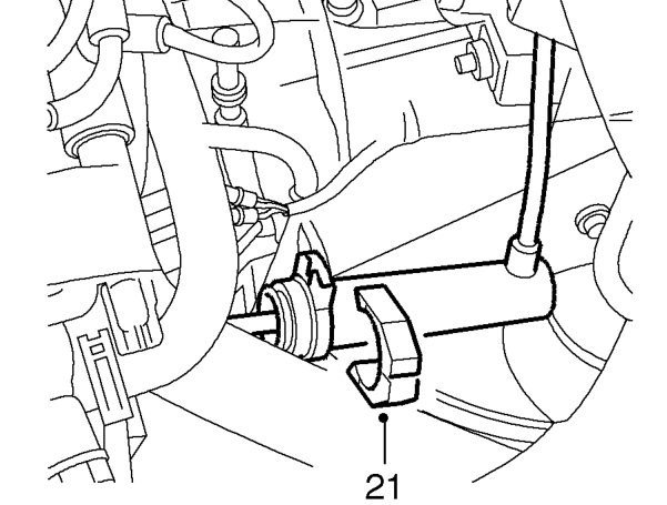 Release harness from securing clip.