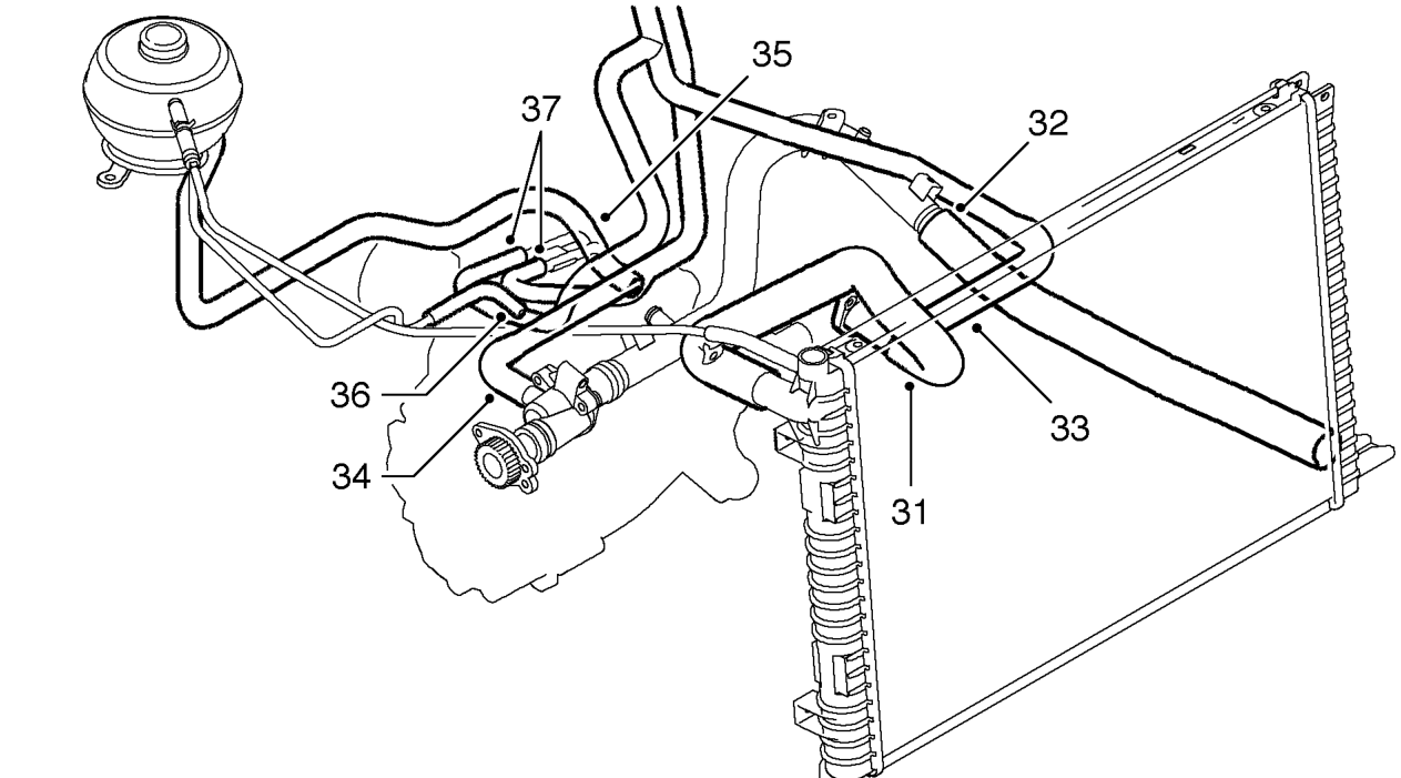 Release clips and disconnect IRD coolant hoses from IRD unit.