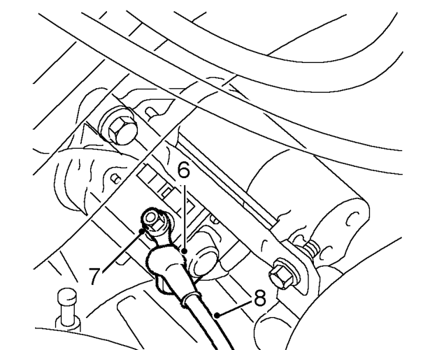 Mounting - engine - lh - ’k’ series – Remove LH splash shield.