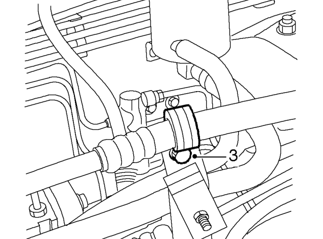 Models with air conditioning. – Remove underbelly panel. See BODY, Exterior fittings.