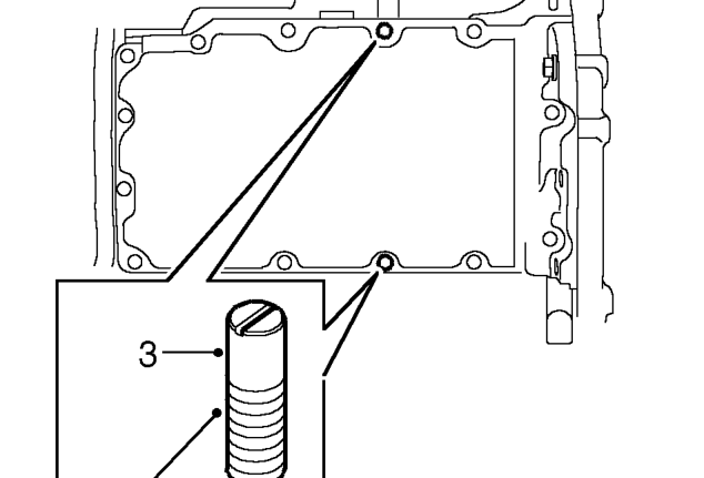 Apply sealant, Part No. GUG 705963GM to sump face and spread to an even film using a brush