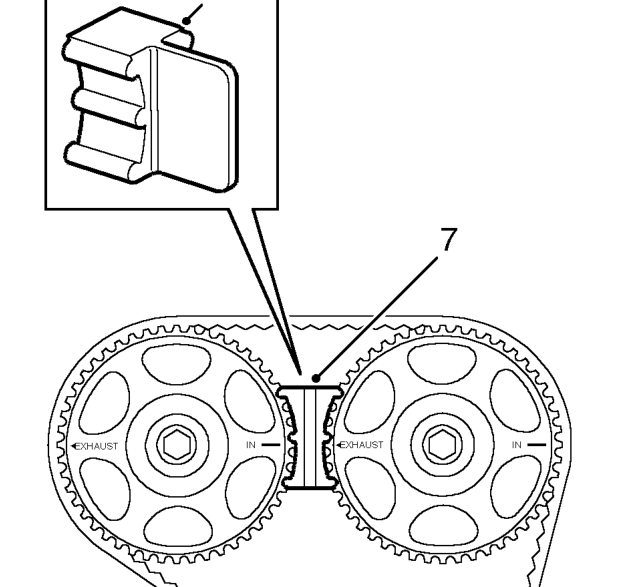Remove - engines fitted with automatic timing belt tensioner – Remove timing belt upper cover. See this section.