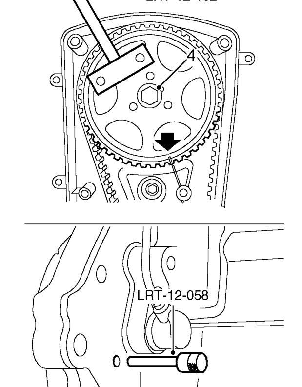 Seal - camshaft - front – Remove and discard 3 Torx screws securing damper to camshaft gear, remove damper.