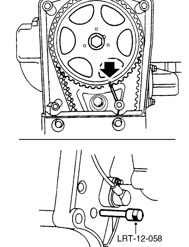 Crankshaft pulley – Remove camshaft timing gear upper cover. See this section.
