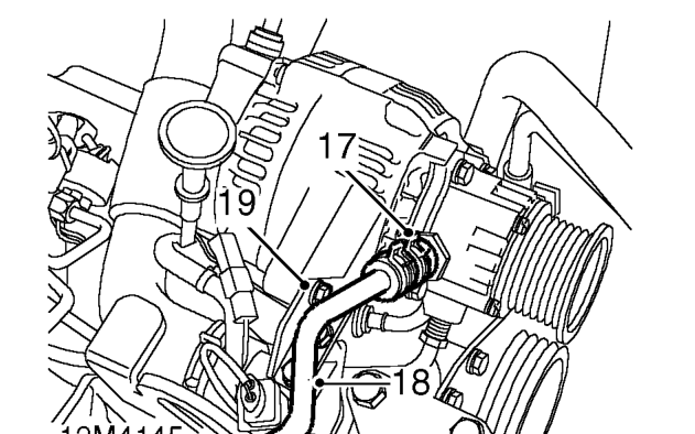 Remove bolt securing brake servo vacuum pipe to camshaft cover.