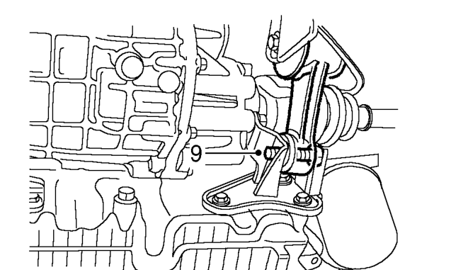 Engine and gearbox – Break lower arm joint tapers using LRT 57-018 and disconnect arms from hubs.