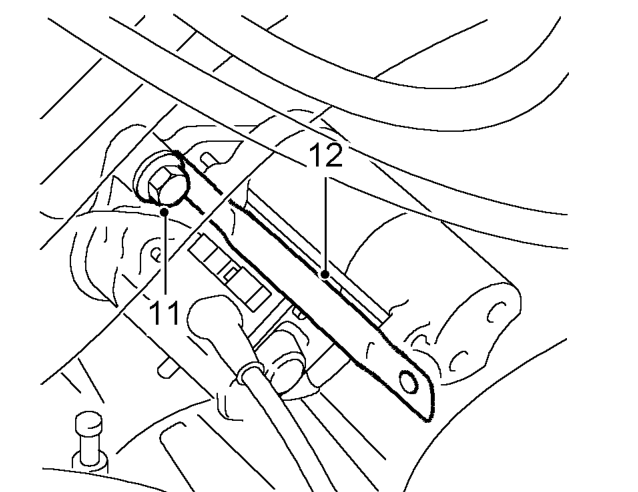 All models – Remove LH engine mounting. See this section.