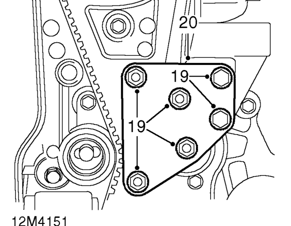 Remove damper from camshaft gear.