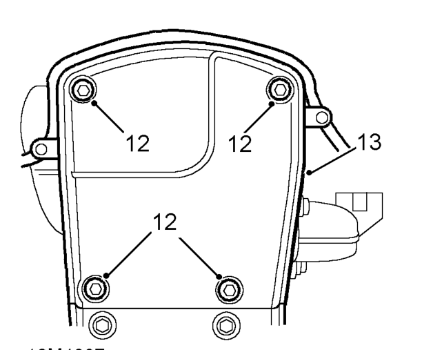 Remove RH engine mounting bracket.
