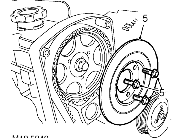 Belt - timing - fuel injection pump (fip) – Remove splash shield.