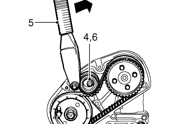 Fit timing belt using fingers only rotating the FIP drive gear fully clockwise within the 