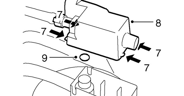 Evaporative emission (evap) canister - ’k’ series – Remove EVAP canister. Do not carry out further dismantling if component is removed for acc