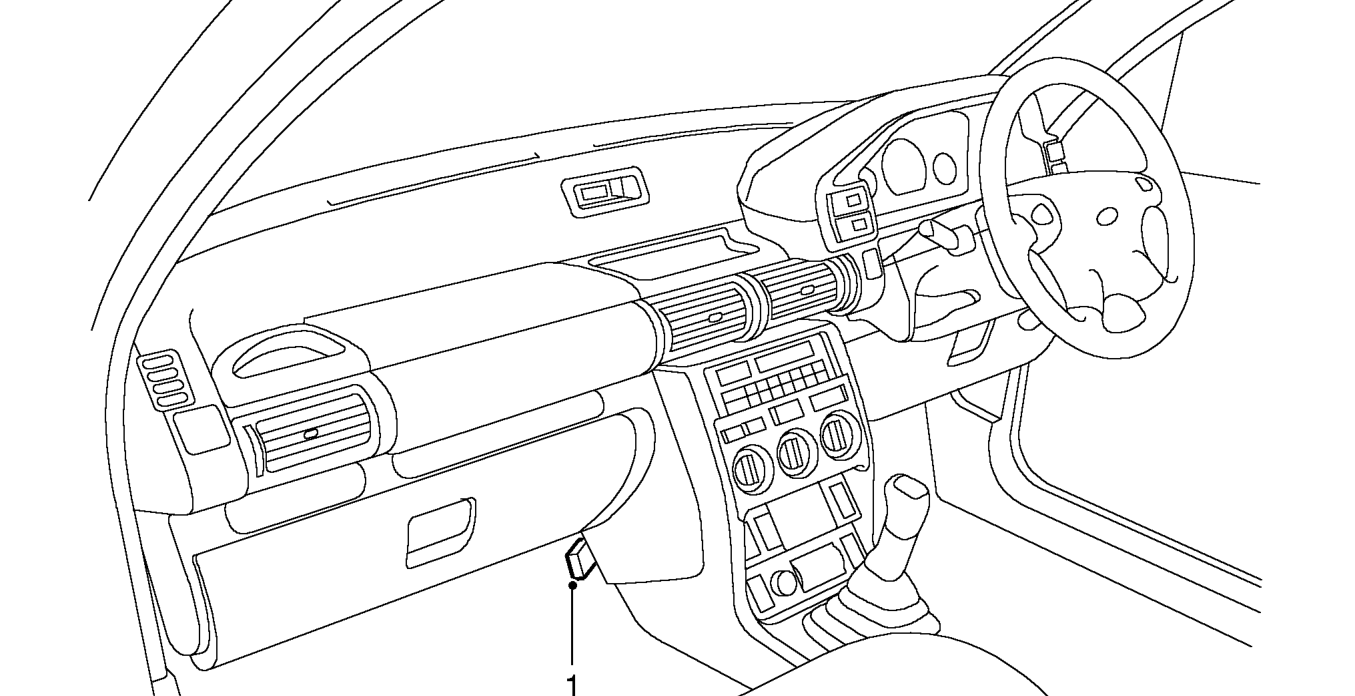 Passenger compartment component locations