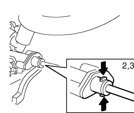 Fuel system - depressurise – Position an absorbent cloth around the fuel feed connection at the fuel rail (cloth not sh