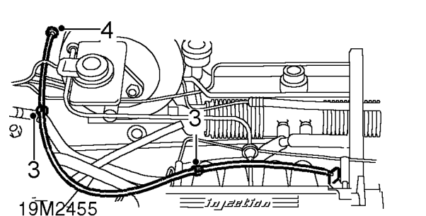 Throttle cable – Release inner cable from cam.