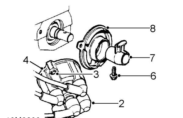 Distributor cap and rotor arm – Remove air cleaner assembly. See this section.