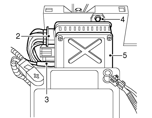 Engine control module (ecm) – Disconnect battery earth lead.