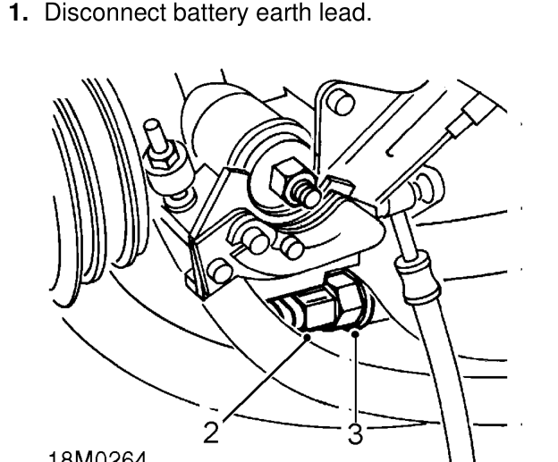 Sensor - intake air temperature (iat) – Disconnect battery earth lead.