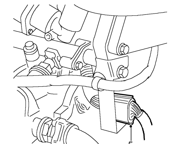 Injectors - set – Release clip and disconnect vacuum pipe from fuel pressure accumulator.