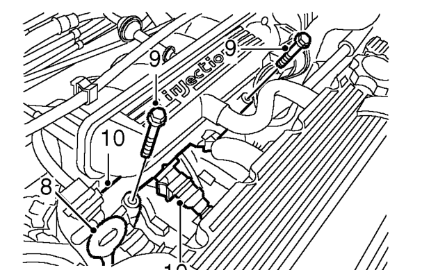 Injectors - set – Carefully release fuel feed hose from fuel rail.