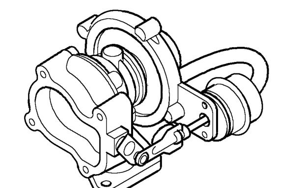Turbocharger – The housing contains a turbine on a shaft which is driven by exhaust gases. At one end of 