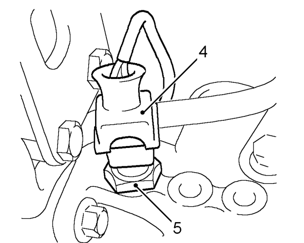 Sensor - engine coolant temperature (ect) – Position absorbent cloth around ECT sensor to absorb any coolant spillage.
