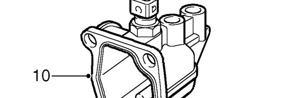 All models – Remove 4 bolts securing coolant outlet elbow to cylinder head.