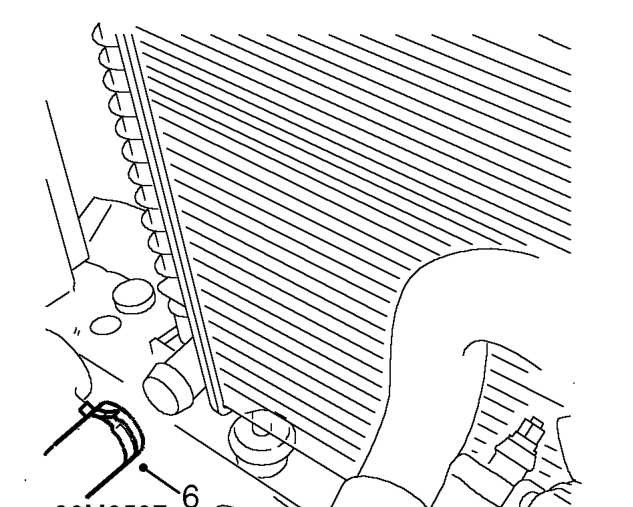 Drain. – Position drain tin to collect coolant.