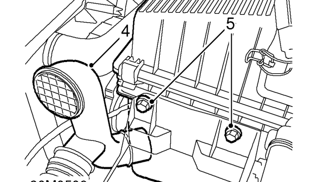 Motor - cooling fan – Remove battery. See ELECTRICAL, Repairs.