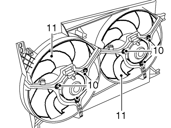 Remove fan assembly from engine compartment.