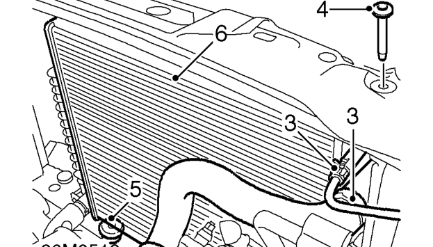 Radiator – Drain cooling system. See Adjustments.