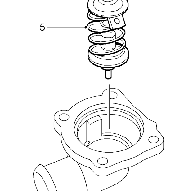 Thermostat – Remove ’O’ ring from engine oil cooler housing and discard.