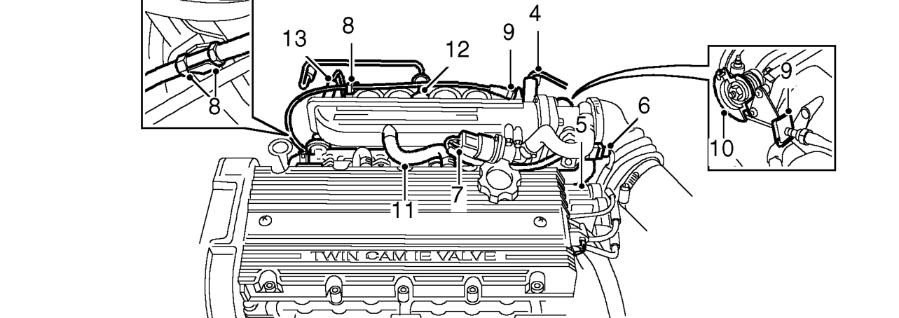 Gasket - inlet manifold - ’k’ series – Remove air filter. See ENGINE MANAGEMENT SYSTEM - MEMS, Adjustments.