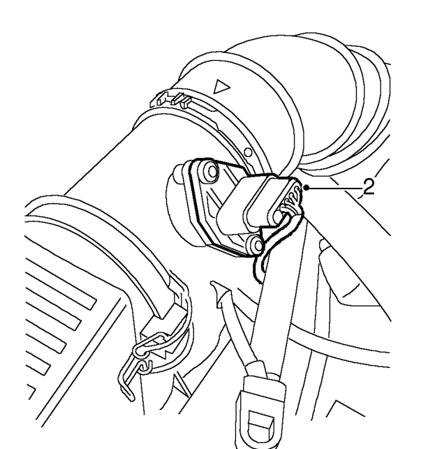 Diesel models. – Remove 2 bolts securing air filter.