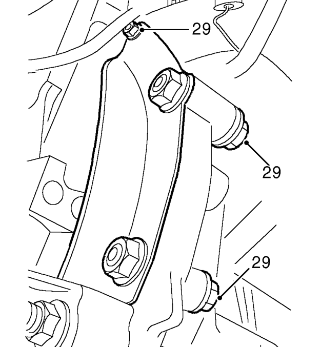 Remove dowel bolt from rear of gearbox.