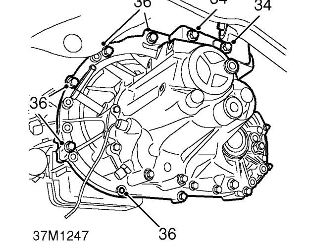 Position jack to support engine.