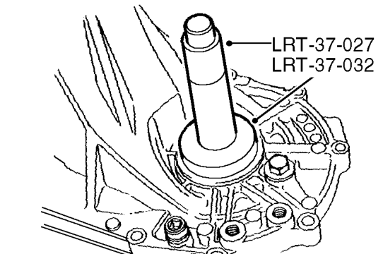 Seal - drive shaft - front lh – Lubricate NEW oil seal with gearbox oil.