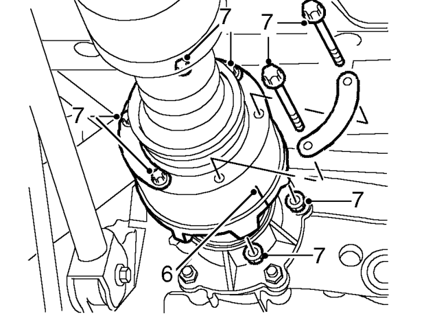 All models – Raise one wheel on each axle for rotation of propeller shaft to access fixings.