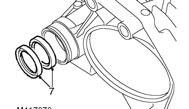 Seals - primary gear shaft – Remove 2 seals from primary shaft.
