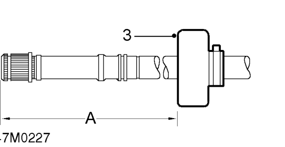 Dynamic damper - front – Clean and lubricate shaft to aid removal of dynamic damper.