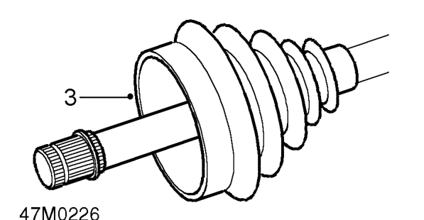 Gaiter - outer - front – Remove drive shaft outer joint. See this section.