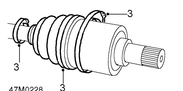 Gaiter - inner - front – Remove outer drive shaft joint. See this section. Remove dynamic damper if fitted. See thi