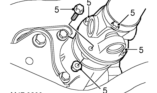 Propeller shaft - assembly – Release the CV joint from the IRD drive flange by pulling on the main casing of the CV joi