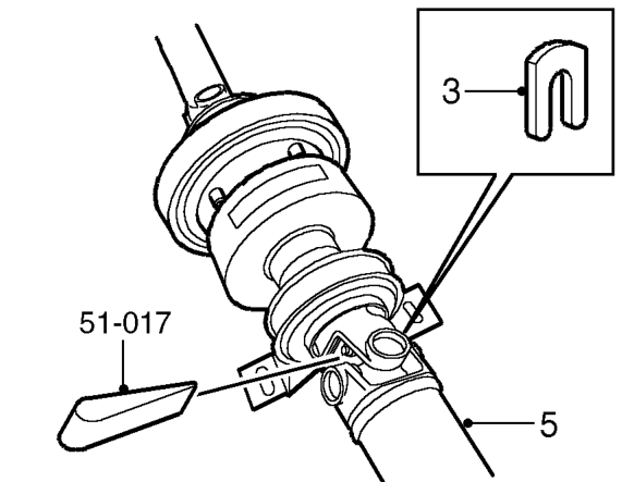 Propeller shaft – Remove propeller shaft assembly. See this section.