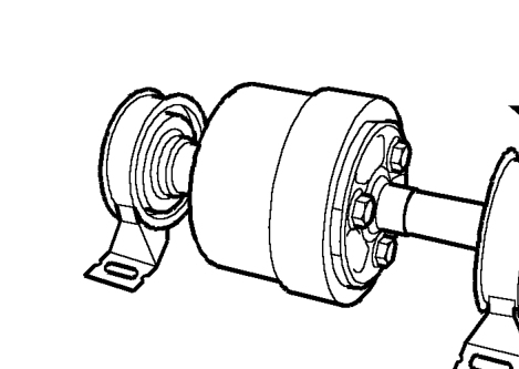Support bearing - viscous coupling - front – Remove front propeller shaft. See this section.