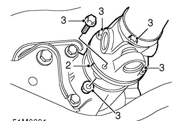 Differential assembly – Remove both drive shafts. See DRIVE SHAFTS, Repairs.